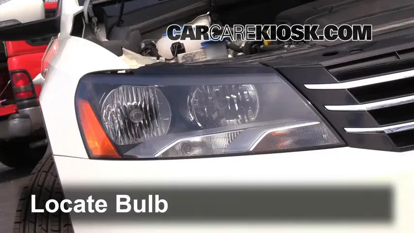 2014 Volkswagen Passat SEL Premium 1.8L 4 Cyl. Sedan (4 Door) Lights Headlight (replace bulb)